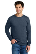 Gildan Softstyle CVC Long Sleeve Tee 64440CVC Navy Mist