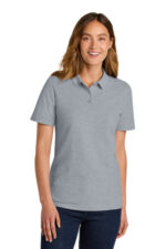 Gildan Softstyle Women's Pique Polo 64800L Ring Spun Sport Grey