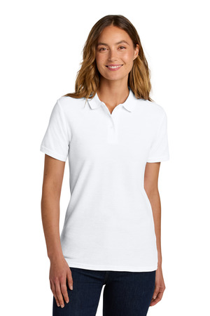 Gildan Softstyle Women's Pique Polo 64800L White