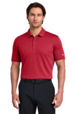 Nike Dri-FIT Solid Icon Pique Modern Fit Polo. 746099 Gym Red