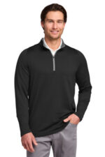 Nike Dri-FIT Stretch 1/2-Zip Cover-Up. 779795 Black/ Dark Grey