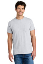 Gildan - DryBlend 50 Cotton/50 Poly Pocket T-Shirt. 8300 Ash Grey