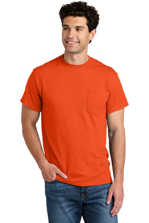 Gildan - DryBlend 50 Cotton/50 Poly Pocket T-Shirt. 8300 Orange