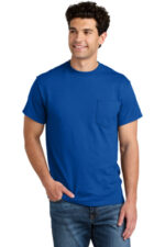 Gildan - DryBlend 50 Cotton/50 Poly Pocket T-Shirt. 8300 Royal