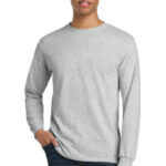 Gildan - DryBlend 50 Cotton/50 Poly Long Sleeve T-Shirt. 8400 Ash Grey