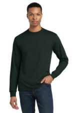 Gildan - DryBlend 50 Cotton/50 Poly Long Sleeve T-Shirt. 8400 Forest Green
