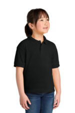 Gildan Youth DryBlend 6-Ounce Jersey Knit Sport Shirt. 8800B Black