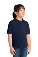 Gildan Youth DryBlend 6-Ounce Jersey Knit Sport Shirt. 8800B Navy