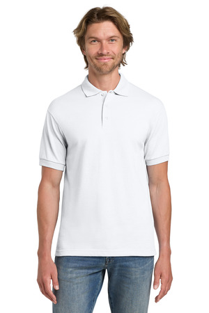 Gildan - DryBlend 6-Ounce Jersey Knit Sport Shirt. 8800 White