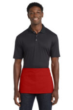 Port Authority Waist Apron with Pockets. A515 Red