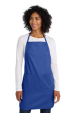 Port Authority Full-Length Apron. A520 Faded Blue