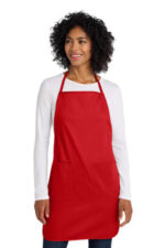 Port Authority Full-Length Apron. A520 Red