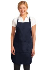 Port Authority Easy Care Full-Length Apron with Stain Release. A703 Navy