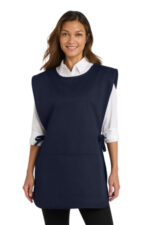 Port Authority Easy Care Cobbler Apron with Stain Release. A705 Navy