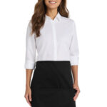 Port Authority Easy Care Half Bistro Apron with Stain Release. A706 Black