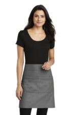 Port Authority Market Half Bistro Apron. A801 Ash Grey