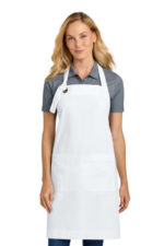 Port Authority Signature Heavy Twill Bib Apron A900 White