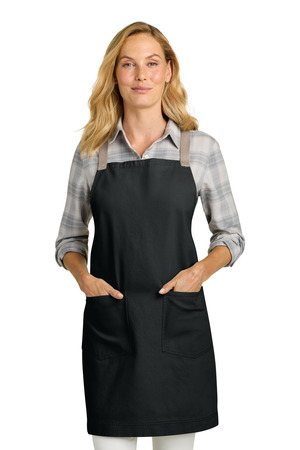 Port Authority Signature Heavy Twill Crossback Apron A902 Deep Black