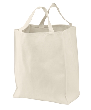 Port Authority Ideal Twill Grocery Tote. B100 Natural