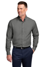 Brooks Brothers Wrinkle-Free Stretch Pinpoint Shirt BB18000 Deep Black