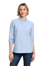 Brooks Brothers Women's Casual Oxford Cloth Shirt BB18005 Newport Blue