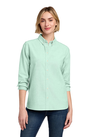 Brooks Brothers Women's Casual Oxford Cloth Shirt BB18005 Soft Mint