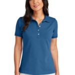 Brooks Brothers Women's Pima Cotton Pique Polo BB18201 Charter Blue