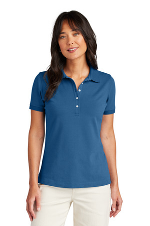 Brooks Brothers Women's Pima Cotton Pique Polo BB18201 Charter Blue