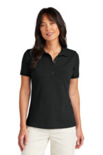Brooks Brothers Women's Pima Cotton Pique Polo BB18201 Deep Black