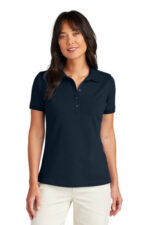 Brooks Brothers Women's Pima Cotton Pique Polo BB18201 Navy Blazer