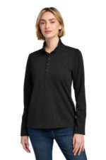 Brooks Brothers Women's Mid-Layer Stretch 1/2-Button BB18203 Black Heather