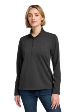 Brooks Brothers Women's Mid-Layer Stretch 1/2-Button BB18203 Windsor Grey Heather
