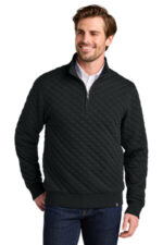 Brooks Brothers Diamond Quilt 1/4-Zip BB18212 Deep Black