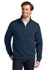 Brooks Brothers Diamond Quilt 1/4-Zip BB18212 Navy Blazer