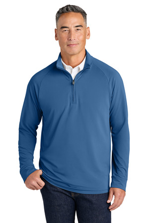 Brooks Brothers Luxe Performance 1/4-Zip BB18214 Charter Blue