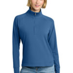 Brooks Brothers Women's Luxe Performance 1/4-Zip BB18215 Charter Blue