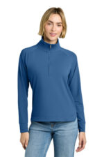 Brooks Brothers Women's Luxe Performance 1/4-Zip BB18215 Charter Blue