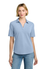 Brooks Brothers Women's Pinpoint Pique Polo BB18223 Newport Blue End On End