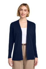 Brooks Brothers Women's Cotton Stretch Long Cardigan Sweater BB18403 Navy Blazer