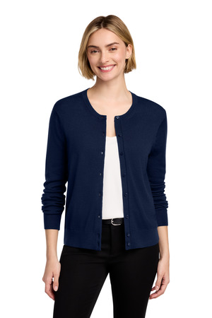Brooks Brothers Women's Washable Merino Cardigan Sweater BB18413 Navy Blazer