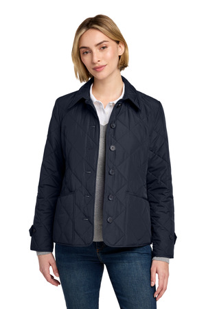 Brooks Brothers Women's Quilted Jacket BB18601 Night Navy
