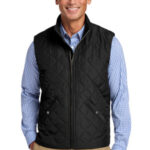 Brooks Brothers Quilted Vest BB18602 Deep Black