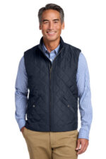 Brooks Brothers Quilted Vest BB18602 Night Navy