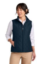Brooks Brothers Women's Quilted Vest BB18603 Night Navy
