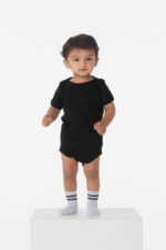 BELLA+CANVAS Infant Jersey Short Sleeve One Piece BC100B Black