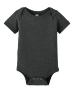 BELLA+CANVAS Infant Jersey Short Sleeve One Piece BC100B Dark Grey Heather