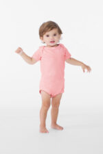BELLA+CANVAS Infant Jersey Short Sleeve One Piece BC100B Pink