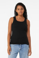 BELLA+CANVAS Women's Baby Rib Tank BC1080 Black