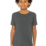 BELLA+CANVAS Youth Jersey Short Sleeve Tee. BC3001Y Asphalt