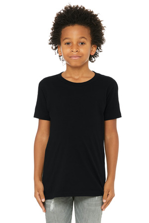 BELLA+CANVAS Youth Jersey Short Sleeve Tee. BC3001Y Black